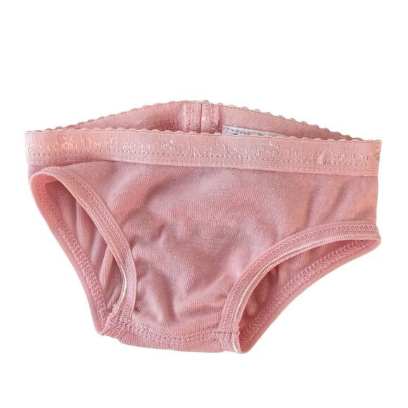 Build A Bear Clothes Pink Underwear Panties Stripes Hearts Lot of 3 Under Pants - Picture 2 of 8